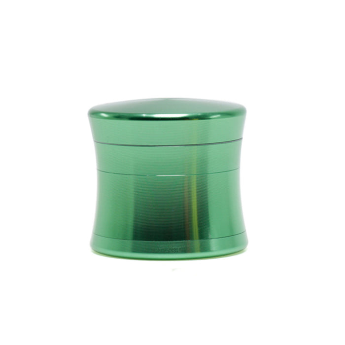 50MM Convex Four-Layer Aluminum Alloy Thin Waist Design Herb Grinder | Green