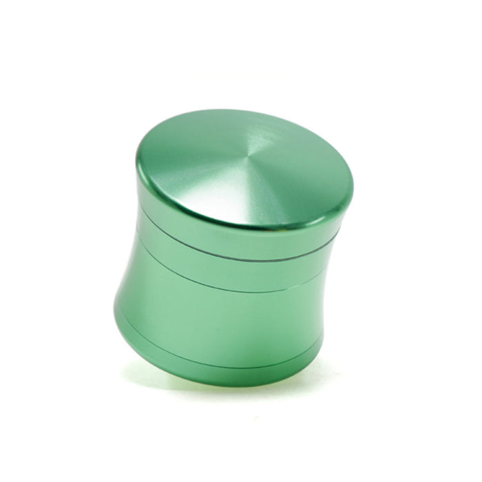50MM Convex Four-Layer Aluminum Alloy Thin Waist Design Herb Grinder | Green