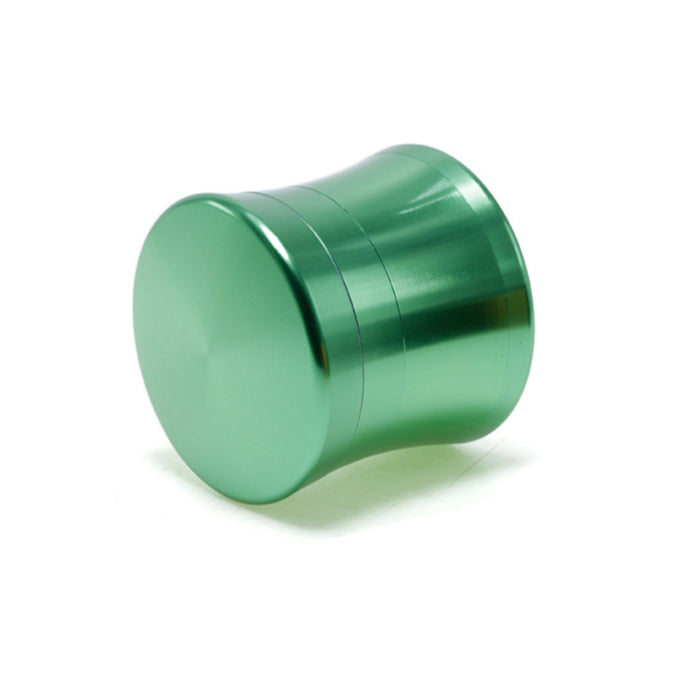 50MM Convex Four-Layer Aluminum Alloy Thin Waist Design Herb Grinder | Green