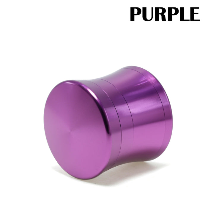 50MM Convex Four-Layer Aluminum Alloy Thin Waist Design Herb Grinder | Purple