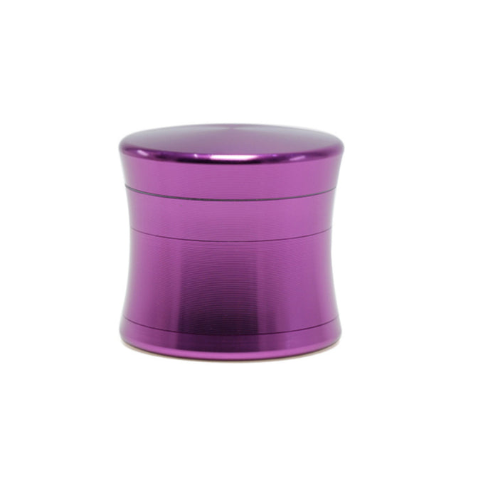 50MM Convex Four-Layer Aluminum Alloy Thin Waist Design Herb Grinder | Purple