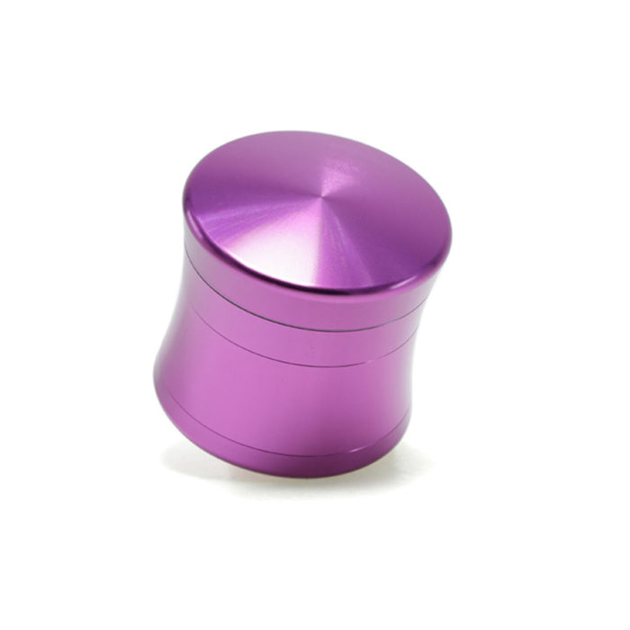 50MM Convex Four-Layer Aluminum Alloy Thin Waist Design Herb Grinder | Purple