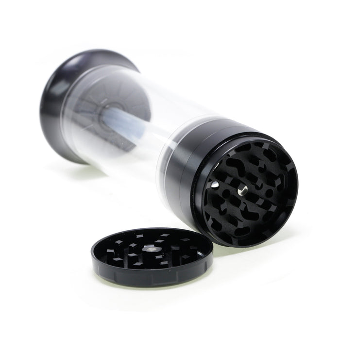 52MM Chamfered Single Independent Packaging Zinc Alloy Herb Grinder-Black