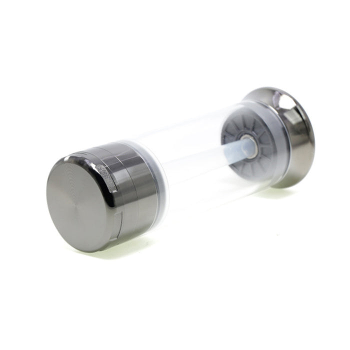 52MM Chamfered Single Independent Packaging Zinc Alloy Herb Grinder-Gray