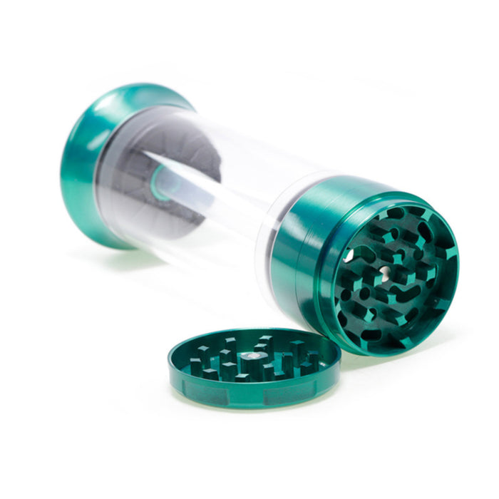 52MM Chamfered Single Independent Packaging Zinc Alloy Herb Grinder-Green