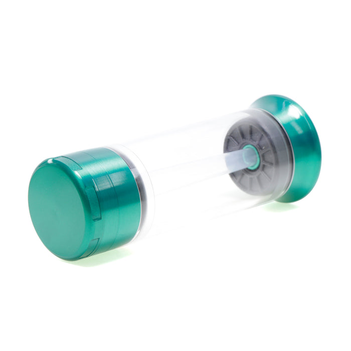 52MM Chamfered Single Independent Packaging Zinc Alloy Herb Grinder-Green