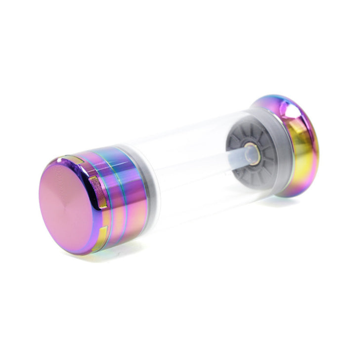 52MM Chamfered Single Independent Packaging Zinc Alloy Herb Grinder-Ice-Blue