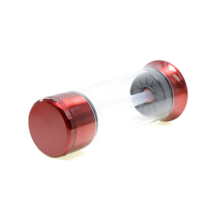 52MM Chamfered Single Independent Packaging Zinc Alloy Herb Grinder-Red