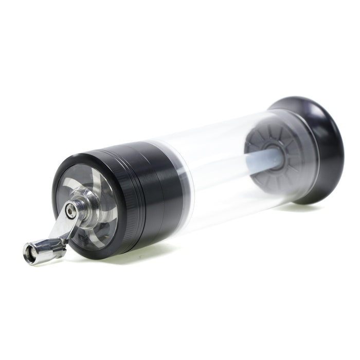 Diameter 52MM Rocker Zinc Alloy With Pipe Weed Grinder | Black Color