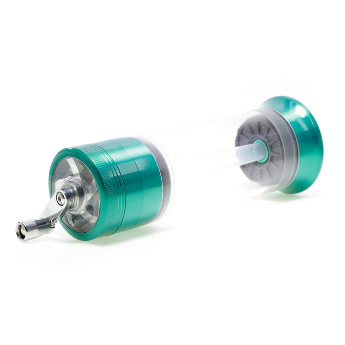 Diameter 52MM Rocker Zinc Alloy With Pipe Weed Grinder | Green Color