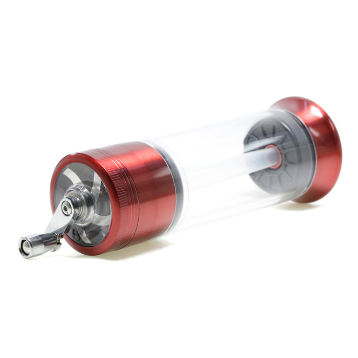 Diameter 52MM Rocker Zinc Alloy With Pipe Weed Grinder | Red Color