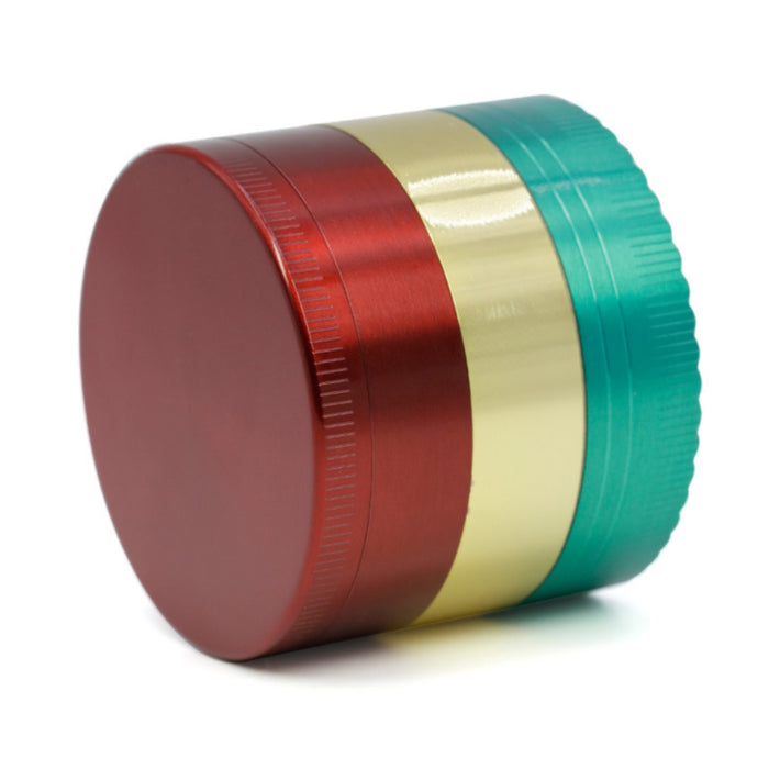 52MM Three-Color Zinc Alloy Four-Layer Labyrinth Herb Grinder