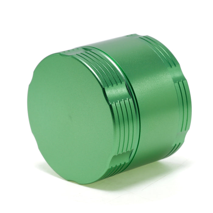 55MM Double Chamfered Flat Aluminum Alloy Herb Grinder | Green Color
