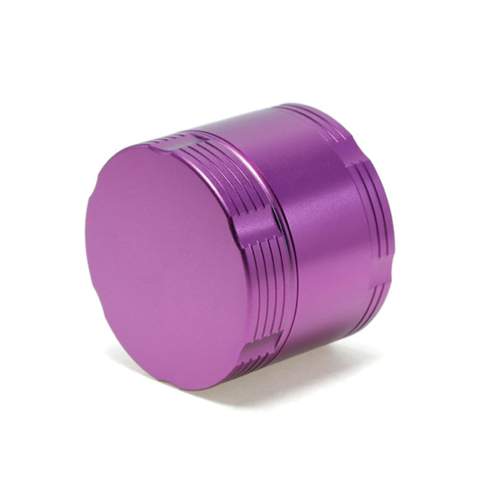 55MM Double Chamfered Flat Aluminum Alloy Herb Grinder | Purple Color
