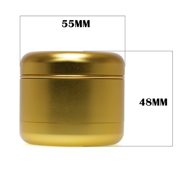55MM Four Layer Aluminum Alloy High Quality Gold Color Smoke Grinder