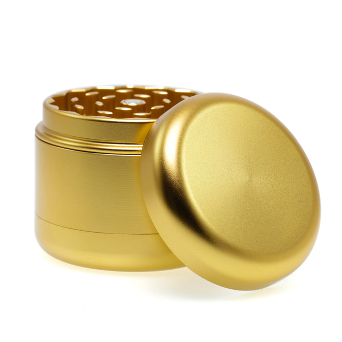 55MM Four Layer Aluminum Alloy High Quality Gold Color Smoke Grinder