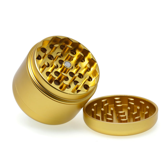 55MM Four Layer Aluminum Alloy High Quality Gold Color Smoke Grinder