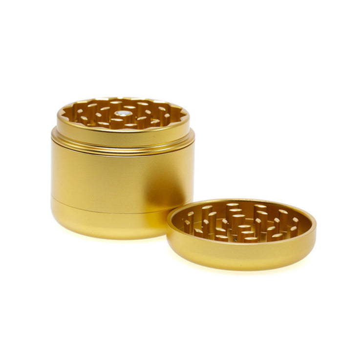 55MM Four Layer Aluminum Alloy High Quality Gold Color Smoke Grinder
