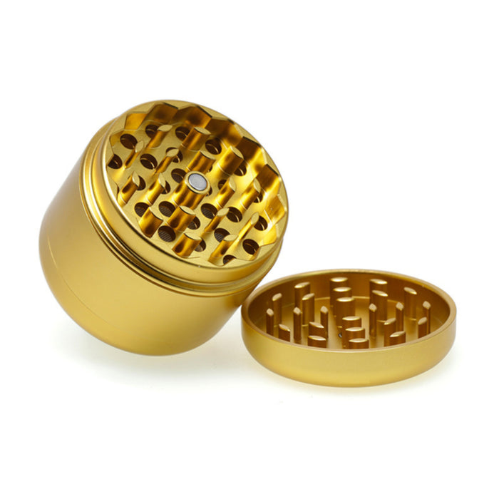 55MM Four Layer Aluminum Alloy High Quality Gold Color Smoke Grinder