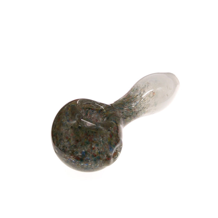 Colored Inside-out Fumed Frit Spoon Pipe Best Gift for Smoking 033#