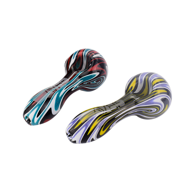 Grav Labs Spoon Pipe 6 Colors Hlame Striped Pipe 004#
