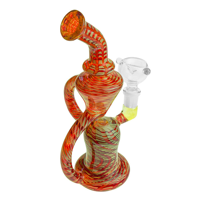 Recycler Pipe Colorful Glass Smoking Water Pipe 236#