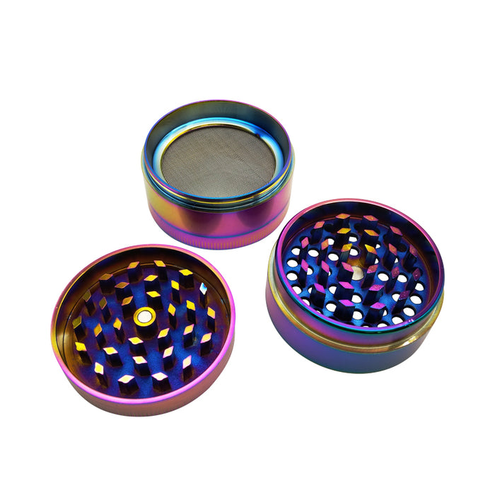4 Layers Cool Colourful Striking  Zinc Alloy Metal Tobacco Smoking Cigarette  Crusher Spice Muller Pipe  Accessories Herb Grinder