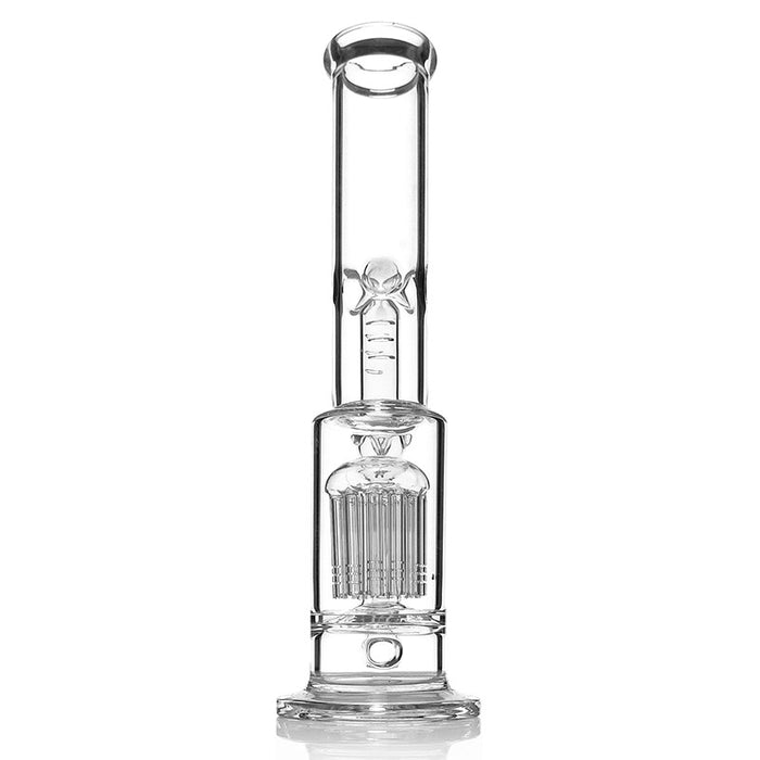 Straight Glass Pipe Glass Smoking Water Pipe with Down Tree Perc Thick Glass