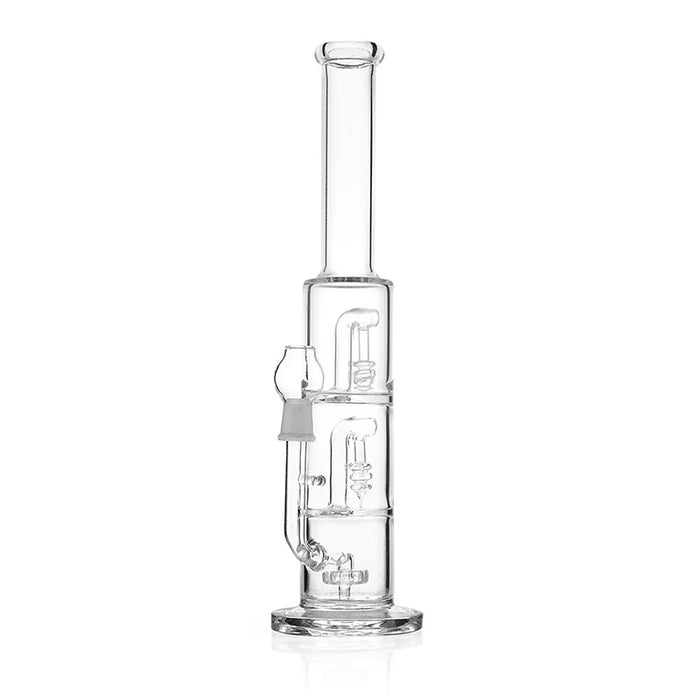 14" Thick Glass Triple Chamber Stacked Circ Perc Oil Rig