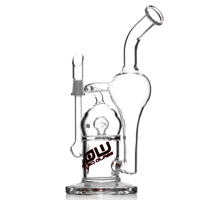 JM Flow Sci Glass Crystal Ball Perc 8" Mini Recycler