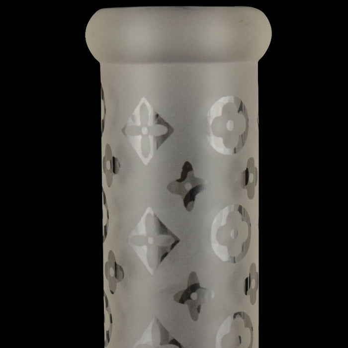 New Best Quality Straight Tube Bong with LV Pattern 393#