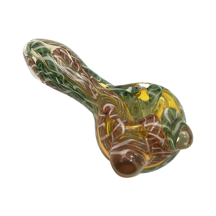 New Beautiful Colour Pipes Glass Hand Spoon 427#