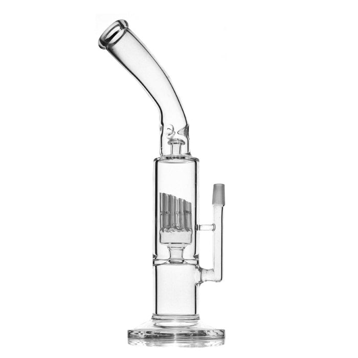 Bent Neck Glass Water Pipe with 13.5 Inches Tall Recycle Bong 097#