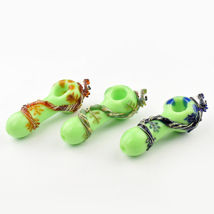 Multiple Colors Dragon  Spoon Pipe 595#