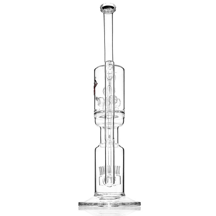 JM Flow Sci Glass Recycler with Sprinkler Perc to Cross Perc