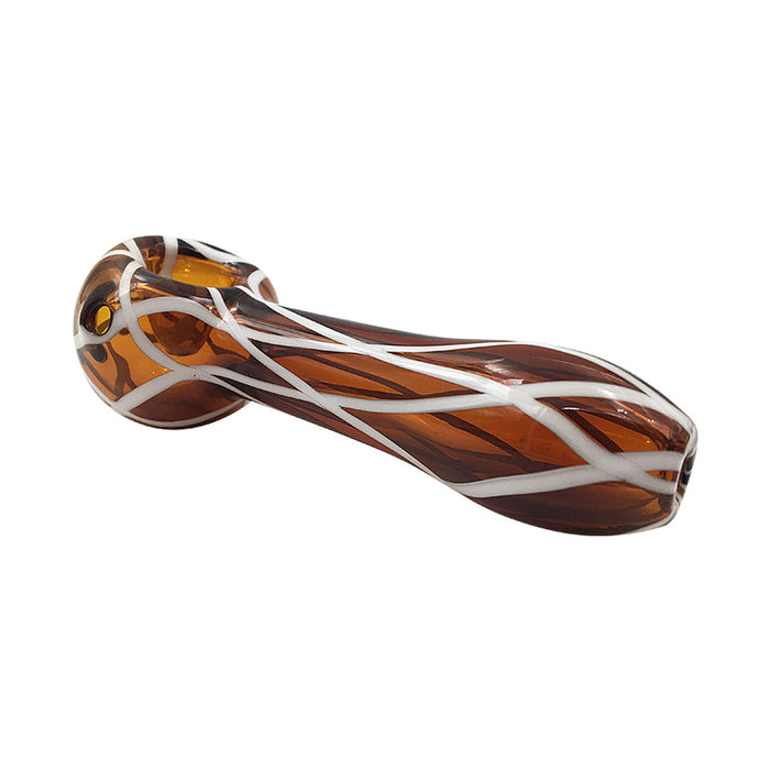 Cheap Price Glass Spoon Pipe Smoking Wid Colorful Thick Glass Spoon 418#