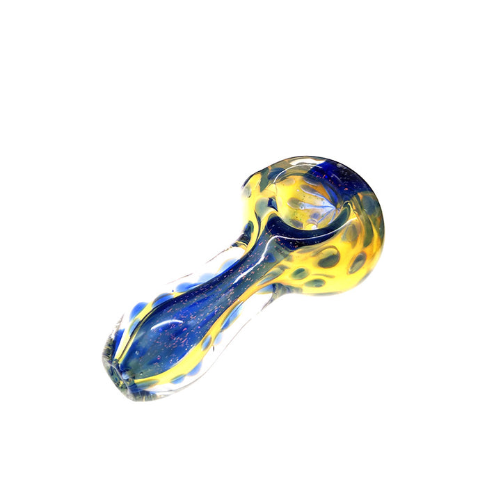 Glass Simple Fumed Spoon for Smoke with Smoker People 053#