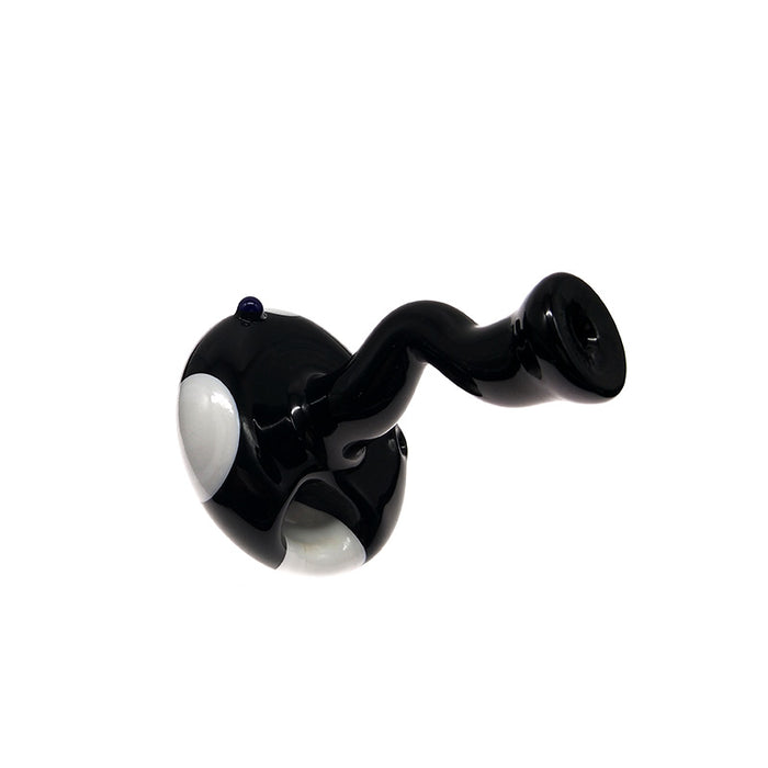 Nuclear Black Mushroom Cloud Glass Hand Pipe for Tabacco Smoking 035#