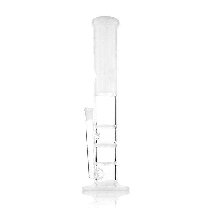 Glass Bong Straight Type Three Layers Percolator Water Pipes 171#