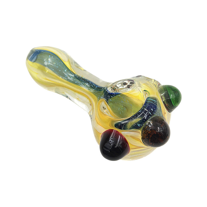 Cute Little Hand Pipe Glass Smoking Pipes Dry Herb 307#
