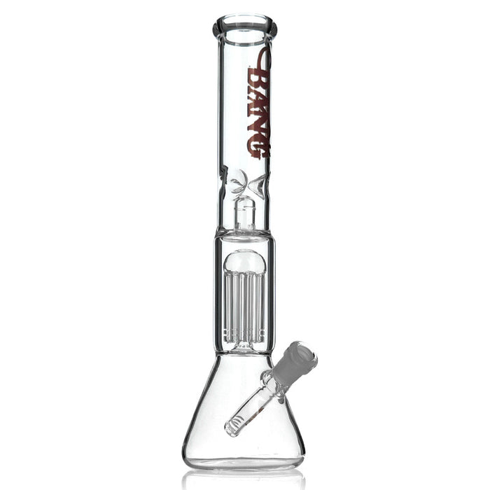 14" Tall Clear Beaker Base Water Pipe Bong with Tree Perc 303#