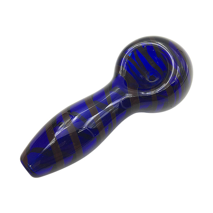 Blue Cheap Hand Pipes Pyrex Glass Smoking Spoon Pipes 316#