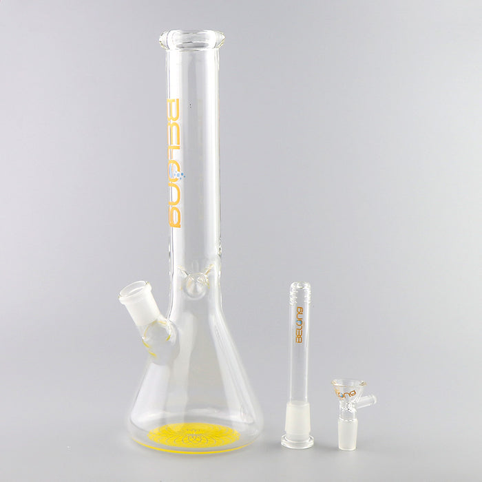 12" Tall Beaker Bong with DIfferent Color logo