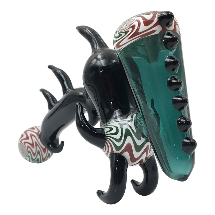 Animal shape glass bubbler tobacco hammer pipe 534#