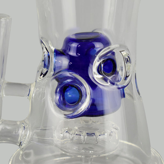 New Glass Bong Dab Rig with Inline Colored Perc 396#