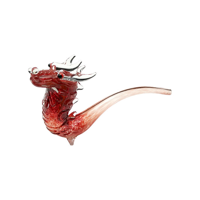Frit Color Fire Dragon Sherlock Hand Pipe with Fumed 123#