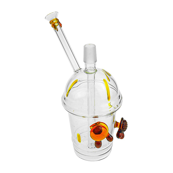 8" Turtle Glass Cup Bubbler