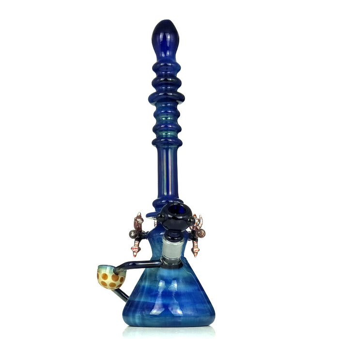 Colorful Beaker Beautiful Luxury Glass Water Pipes Dab Rig Pipe