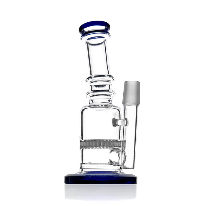 7" Mini Glass Rig with One Honeycomb Glass Water Pipe