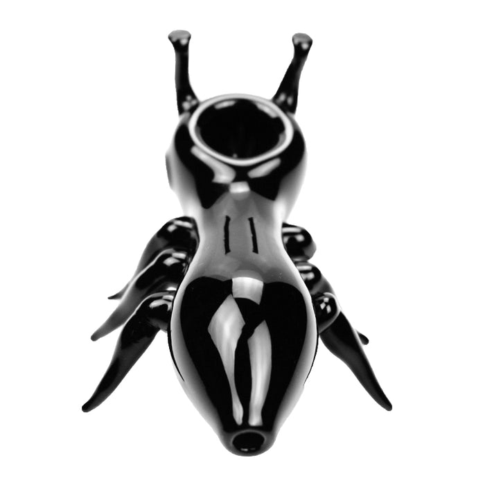 Black Ant Shaped Glass Smoking Pipe Creative Animal Style 622#
